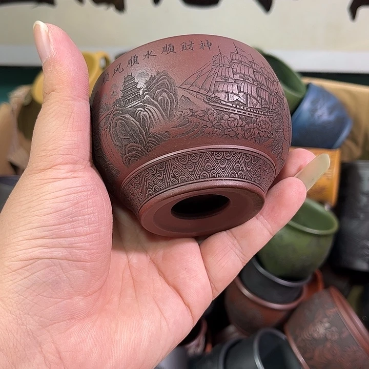 茶杯紫砂全手工紫砂主人杯