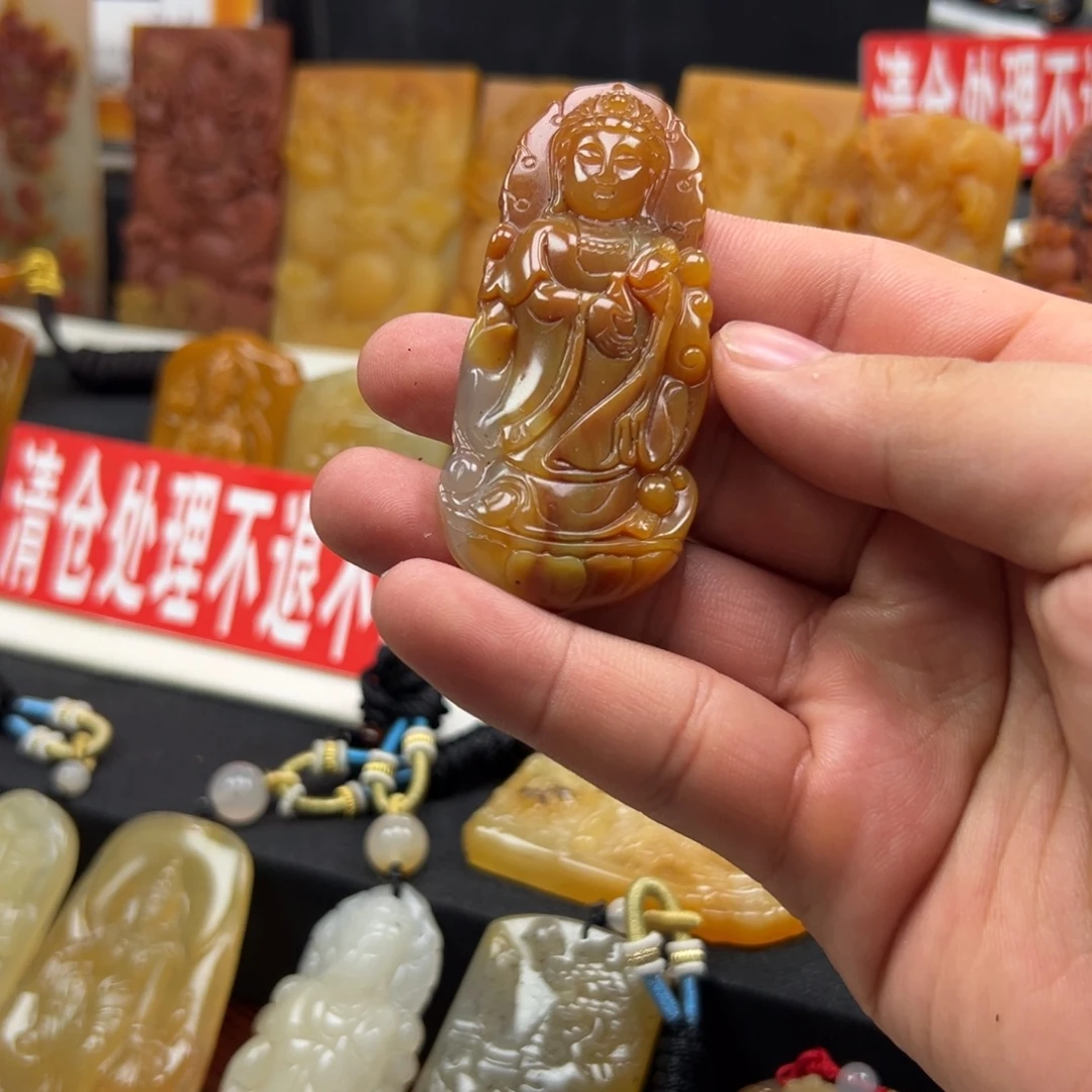 石英质玉（黄龙玉）未镶嵌多样性发货，发其一