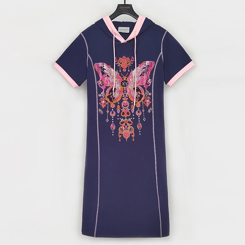 2025夏季新款长裙连衣裙气质显瘦洋气时尚刺綉运动服【LYQ2560】-1