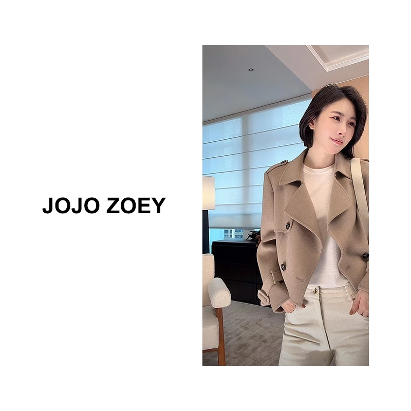 JOJO ZOEY【唐顿庄园】~气质女人超细澳洲羊毛+山羊绒外套wt-GL01