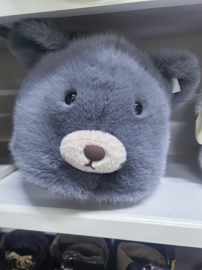 可爱小熊毛绒帽子