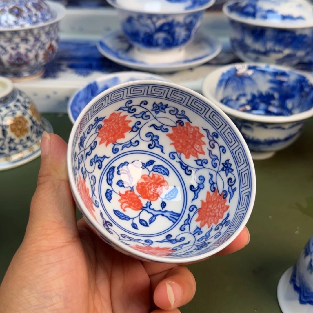 景德镇纯手绘茶具圆圆255