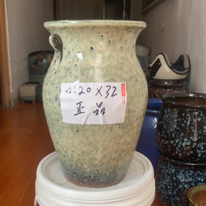 复古透气陶土花盆家用客厅三角梅绿植盆景专用落地高花盆
