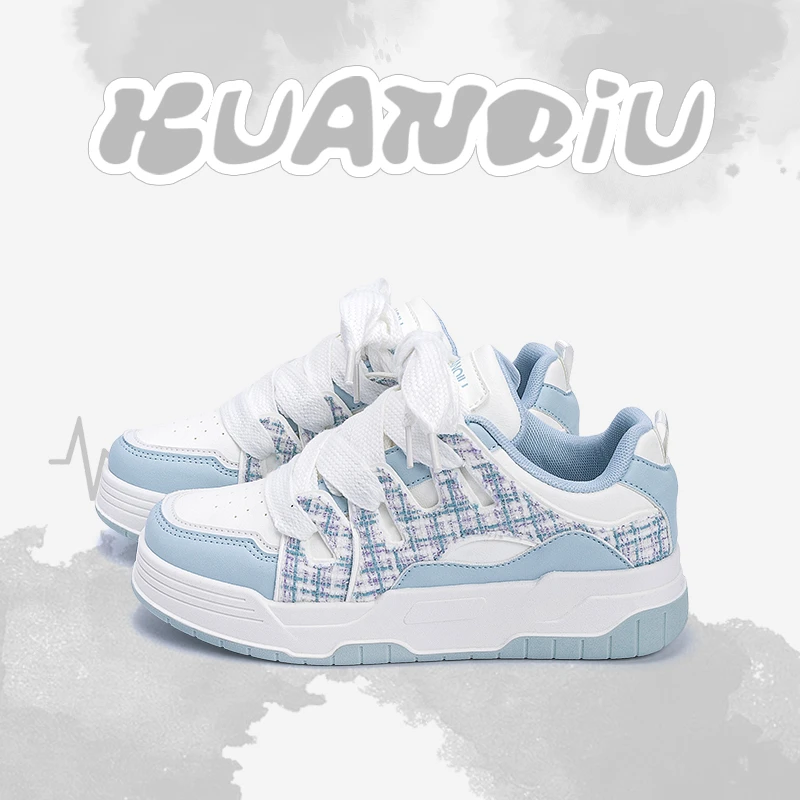 环球厚底板鞋女款2025秋季新款女鞋百搭爆款小众休闲学生鞋子女潮