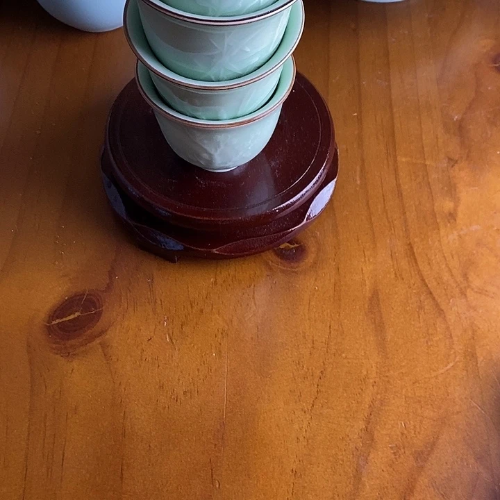 梅子青四君子铃铛杯