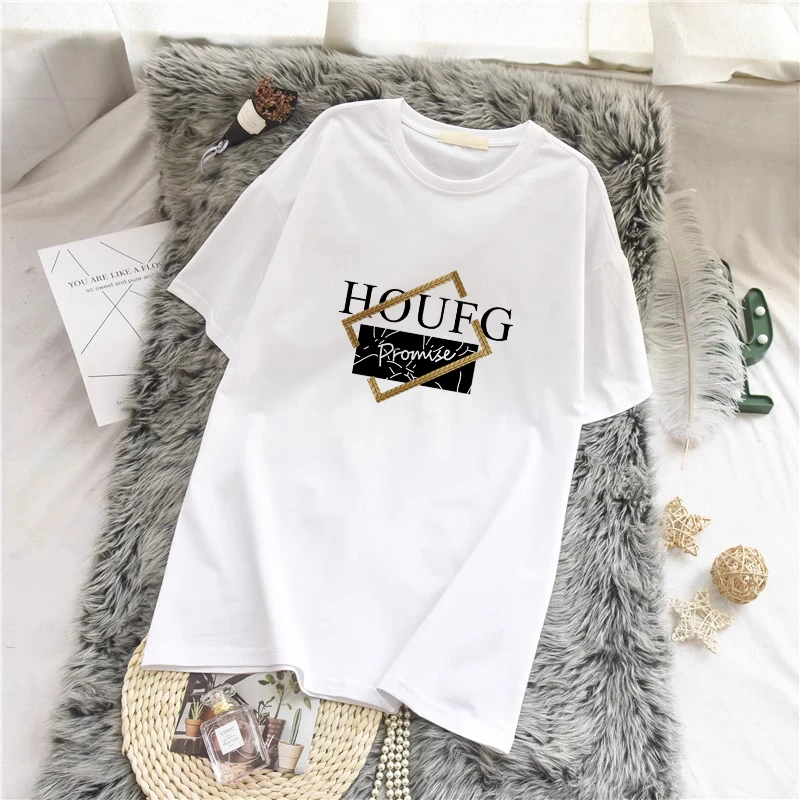 2025新款圆领短袖t恤女夏宽松中长款休闲百搭遮屁股大码白色上衣