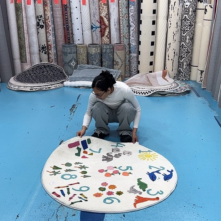 混纺加厚仿羊绒微瑕特价直径117圆正负1-3厘米误差