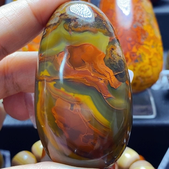 玛瑙/玉髓吊坠(不含链)未镶嵌随*