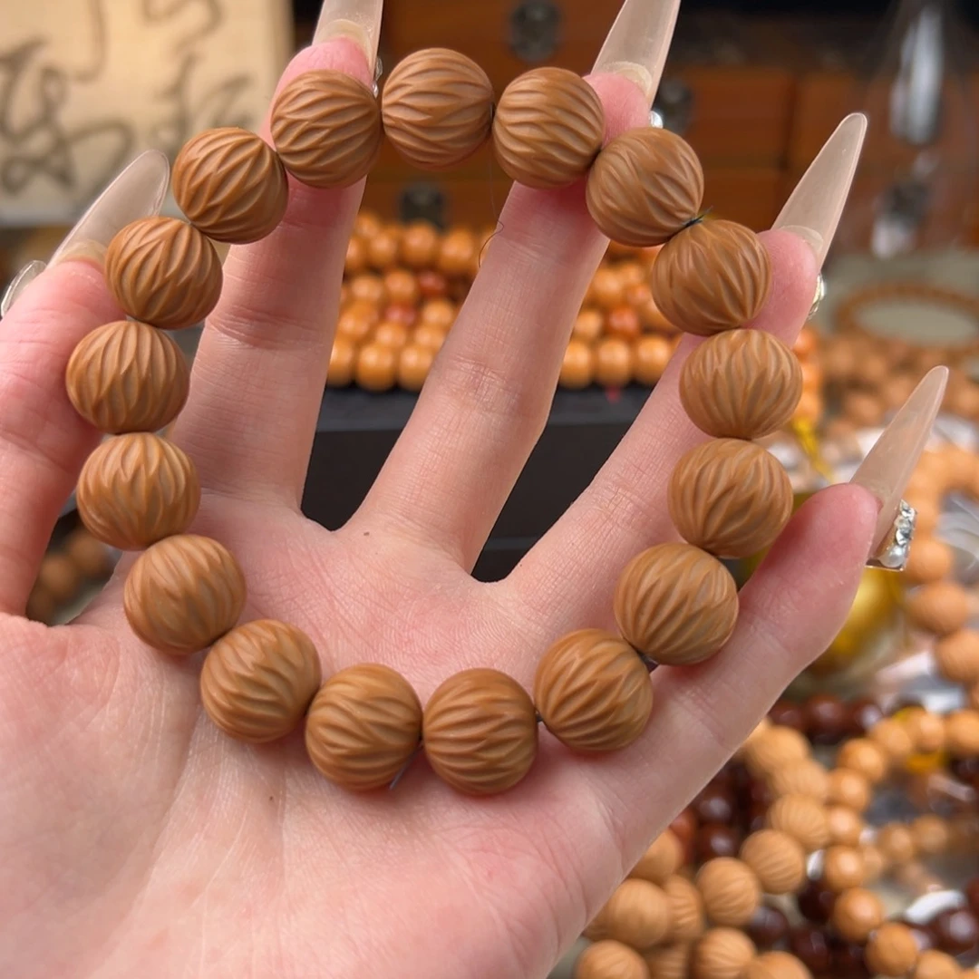 猴头核桃手串泛油无相天河38.8