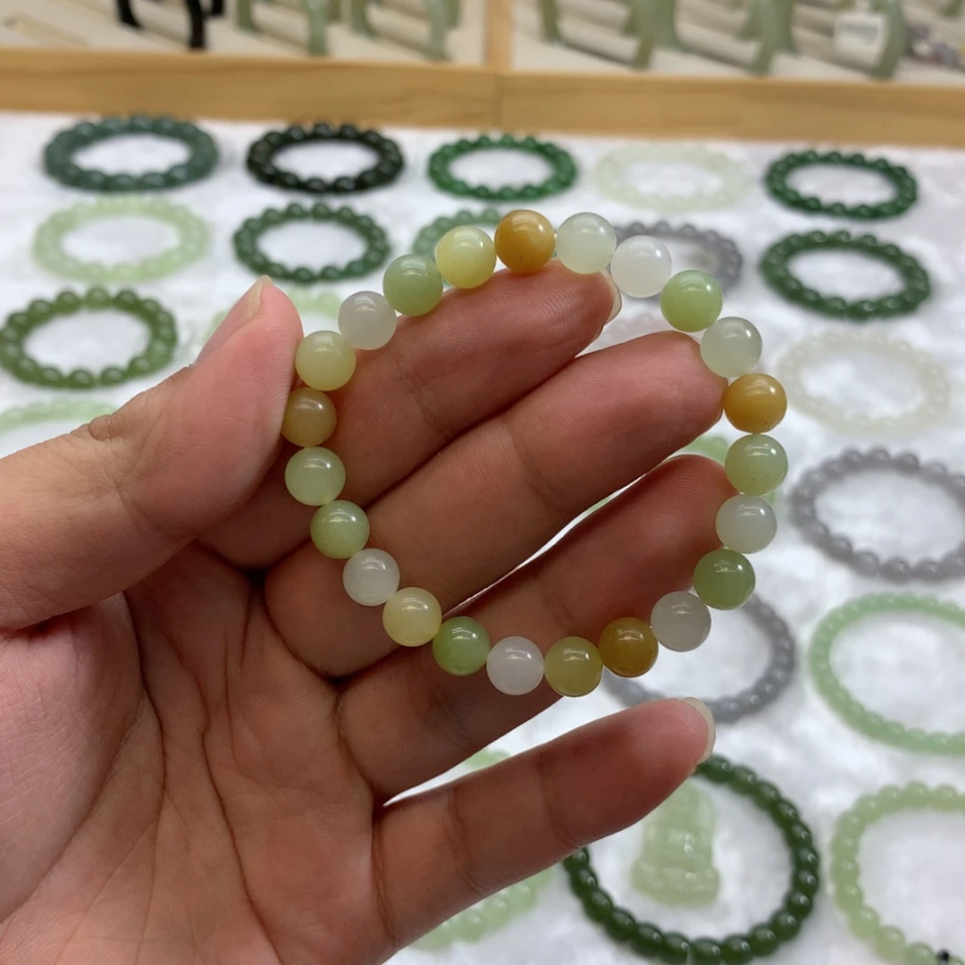 未镶嵌手串和田玉（多宝8）