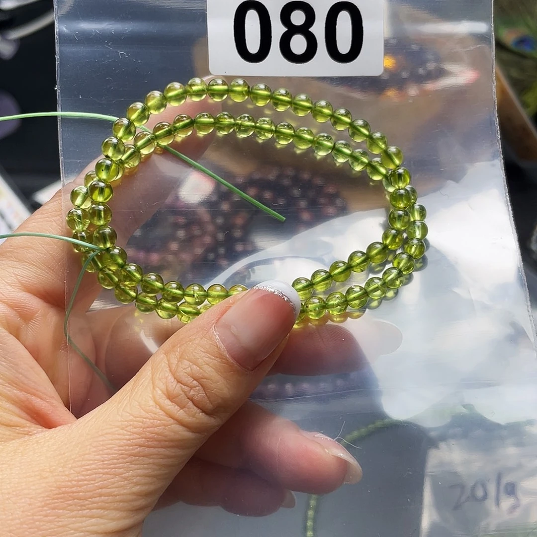 C****手串橄榄石未镶嵌手串080。