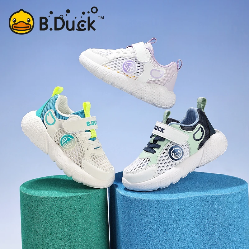 B.Duck夏小黄鸭休闲宝宝鞋运动鞋男软底女不闷热运动鞋B1686852