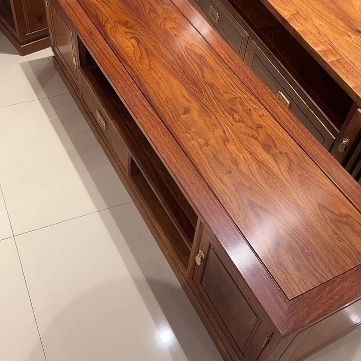 木刺猬紫檀全材1.5米长电视柜1个