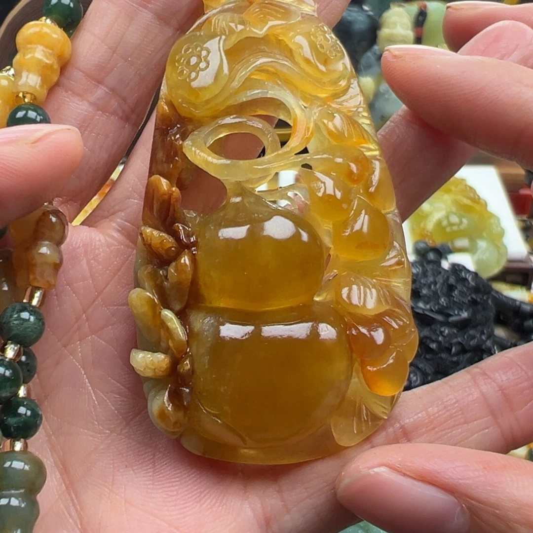 岫玉未镶嵌挂件挂件