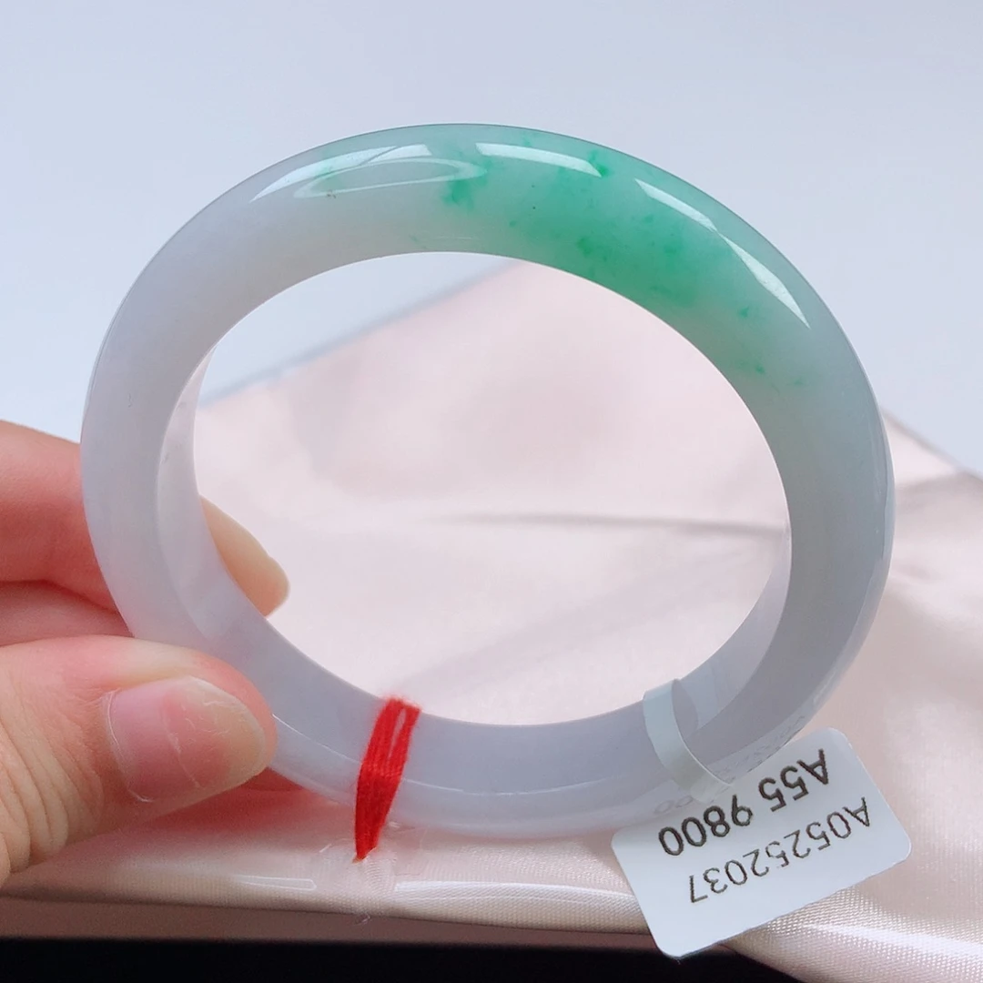 翡翠手镯未镶嵌55正圈