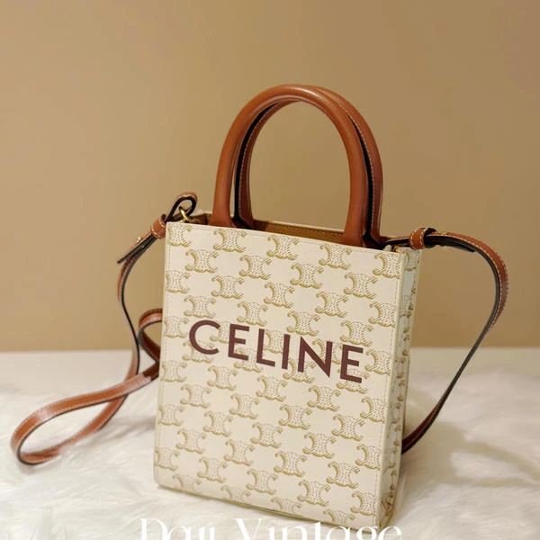 大吉中古/Celine瑟琳白老花琴谱斜挎包