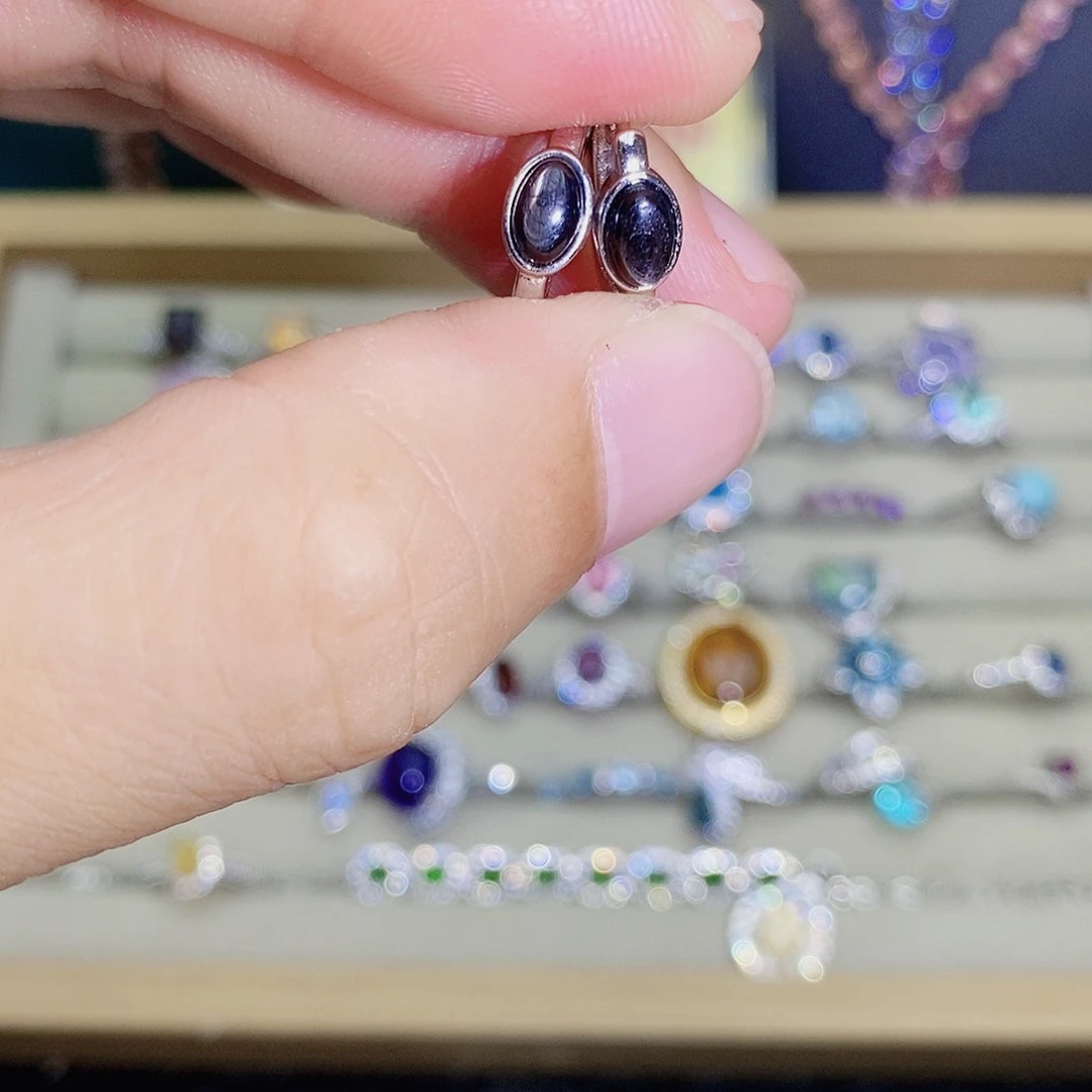 水晶耳饰未镶嵌55699