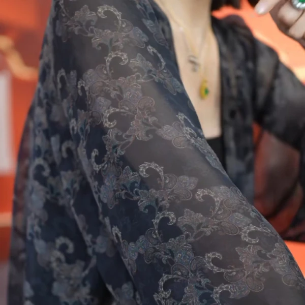 7.4-2夏季新款时尚清透的[可做外套、防晒、衬衣，有扣子]