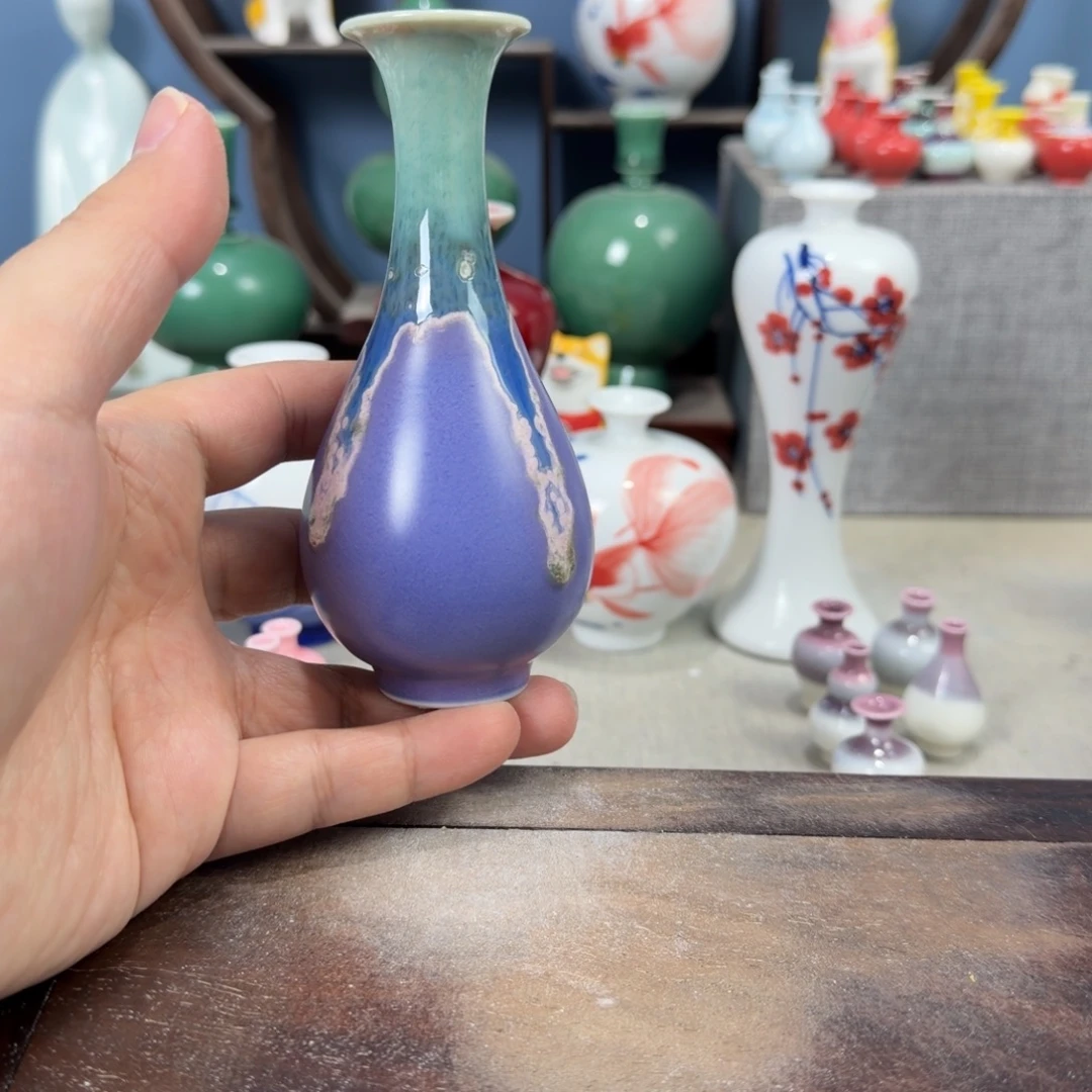 陶瓷手工小花器摆件