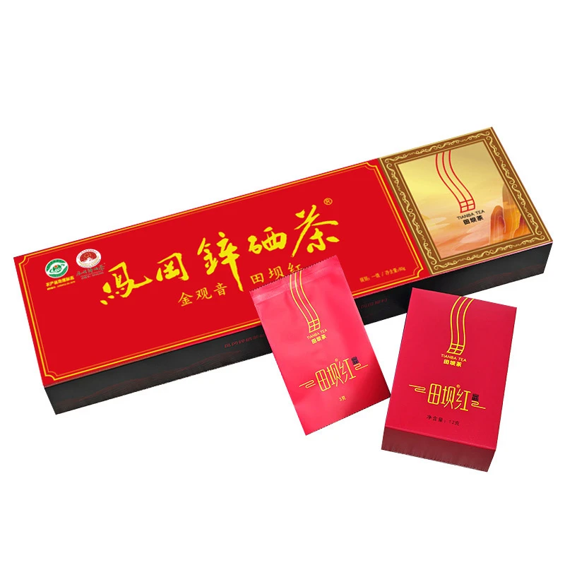 田坝红凤冈锌硒茶金观音花香炭焙香工夫红茶60克/条