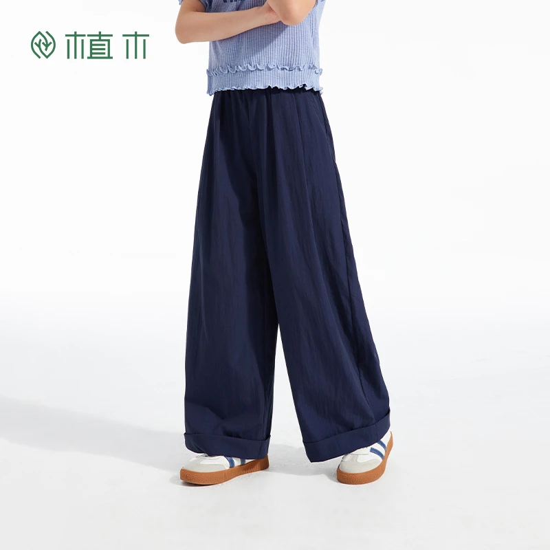 植木童装女童裤子2025春季新款中大童休闲长裤山本裤儿童裤子潮