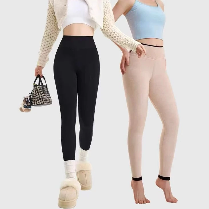 冬季黑色高弹加厚修身显瘦保暖裤内外穿打底裤1061