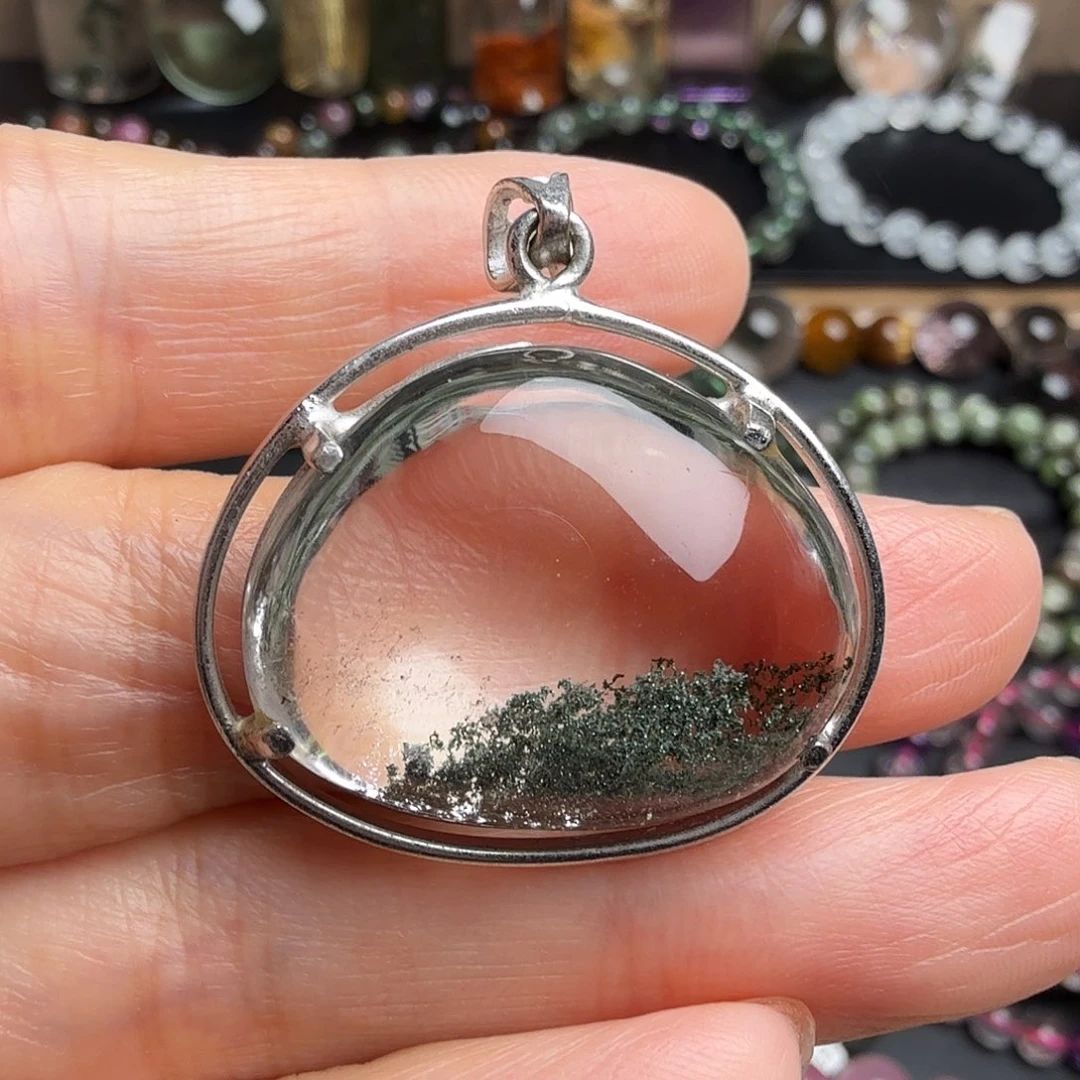 未镶嵌吊坠(不含链)水晶天然绿幽灵