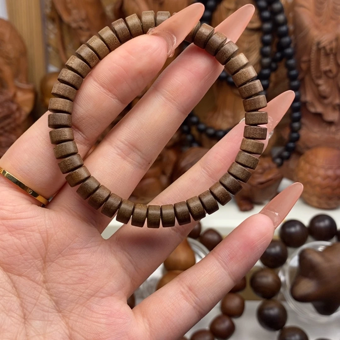 手串/手链檀香木迈索尔老山檀黑肉老料4*7药片奶香