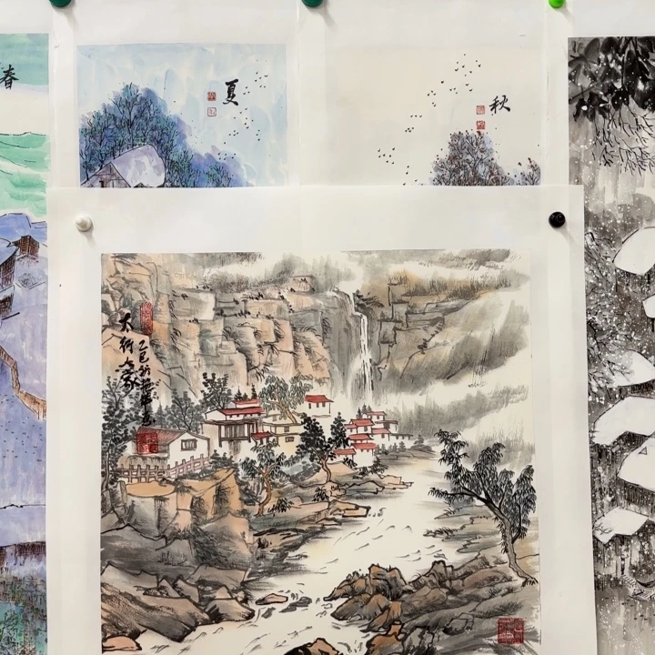 夜***枫国画花鸟等多种形式