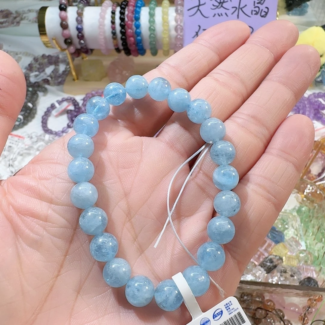 水晶手链未镶嵌海蓝宝