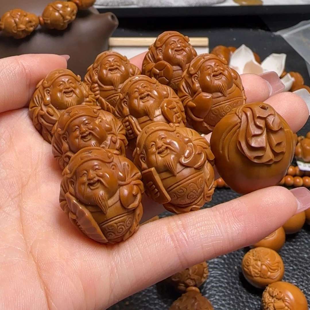 【闪购商品】橄榄核手串铁核八宝财神