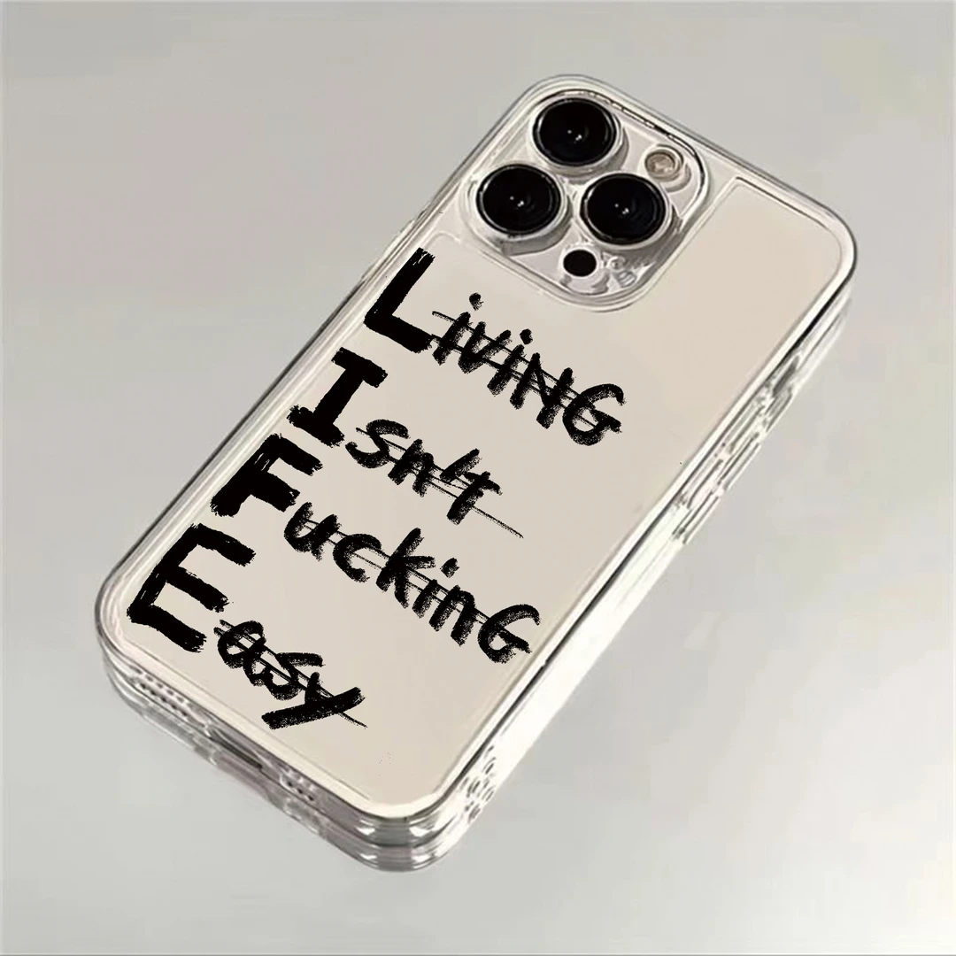 生活本就不易适用iPhone16小米15华为苹果14promax手机壳12软壳xr