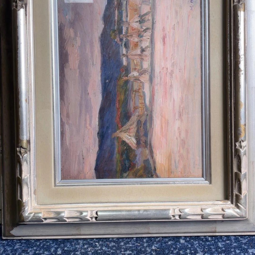 埃***克中古框画有磕碰不退不换
