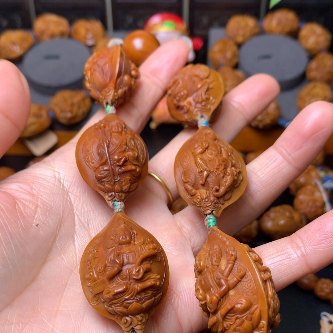 橄榄核手串/手链皞**o瑞兽万佛25尺寸