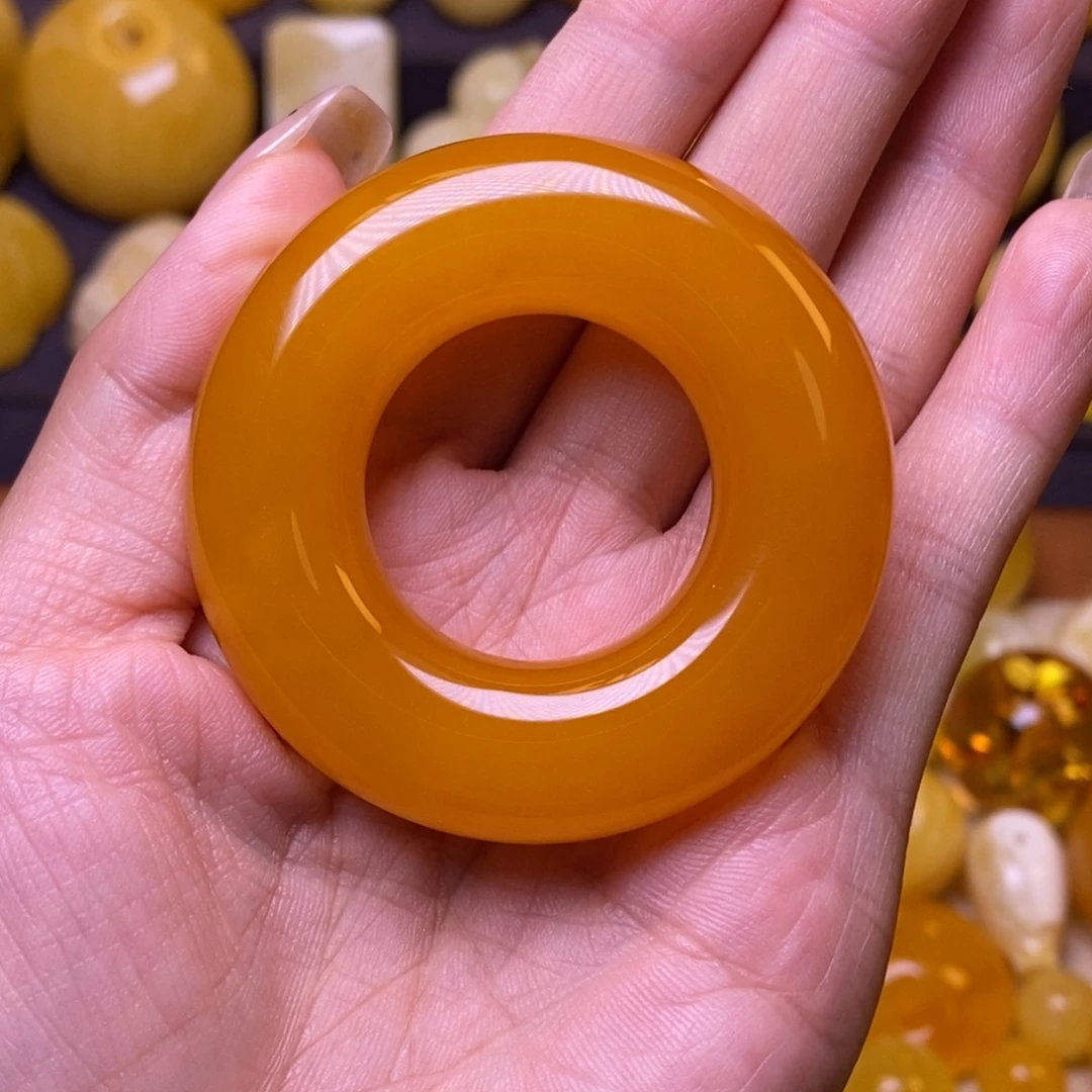 琥珀未镶嵌裸石玉环