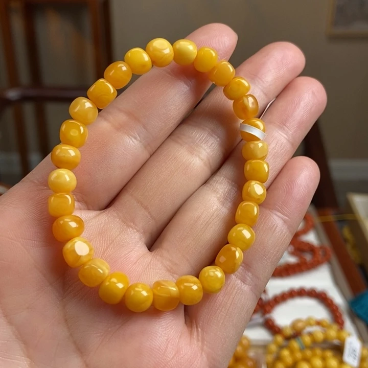 琥珀手链未镶嵌蜜蜡手串6