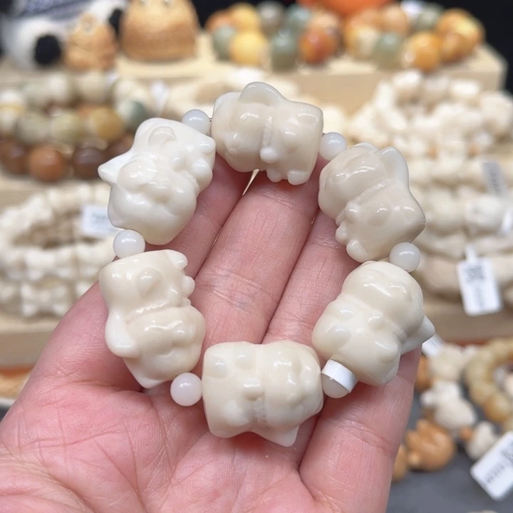 菩提根/象牙果手串招财猫2-4-10
