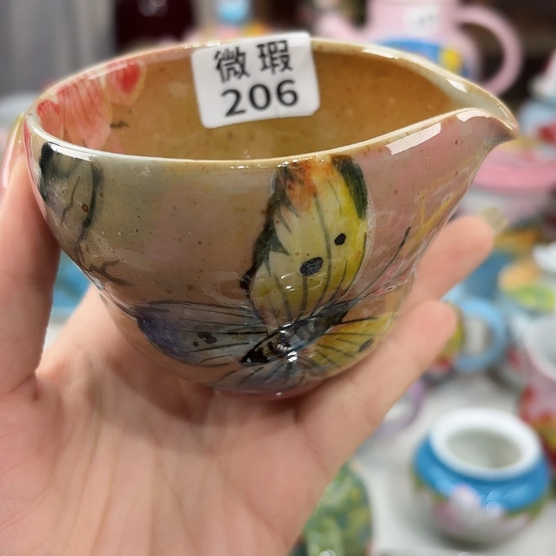 瓷片景德镇手绘高温釉下彩陶瓷茶具