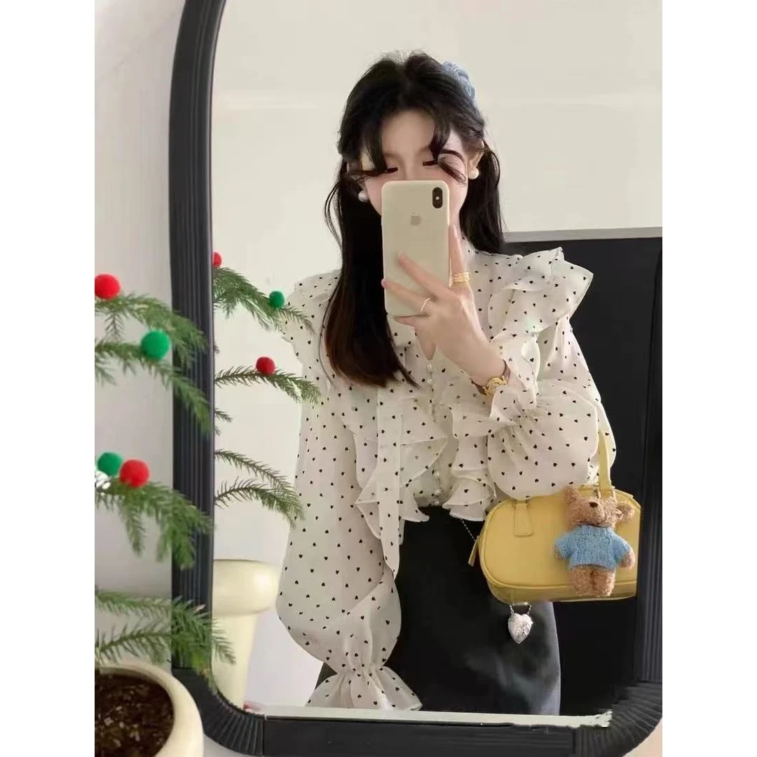 1996设计感上衣遮肉显瘦洋气小衫衬衫