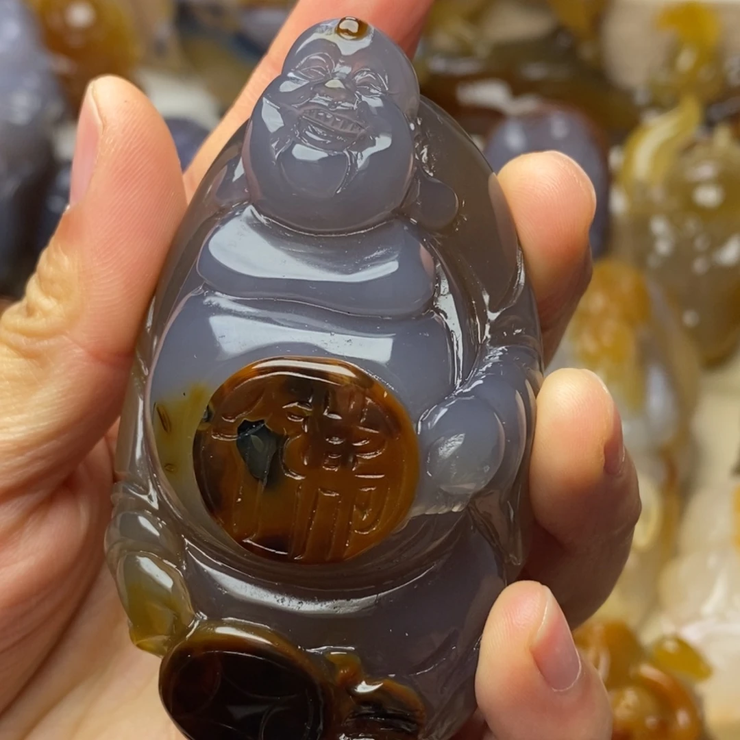 玛瑙/玉髓未镶嵌把件