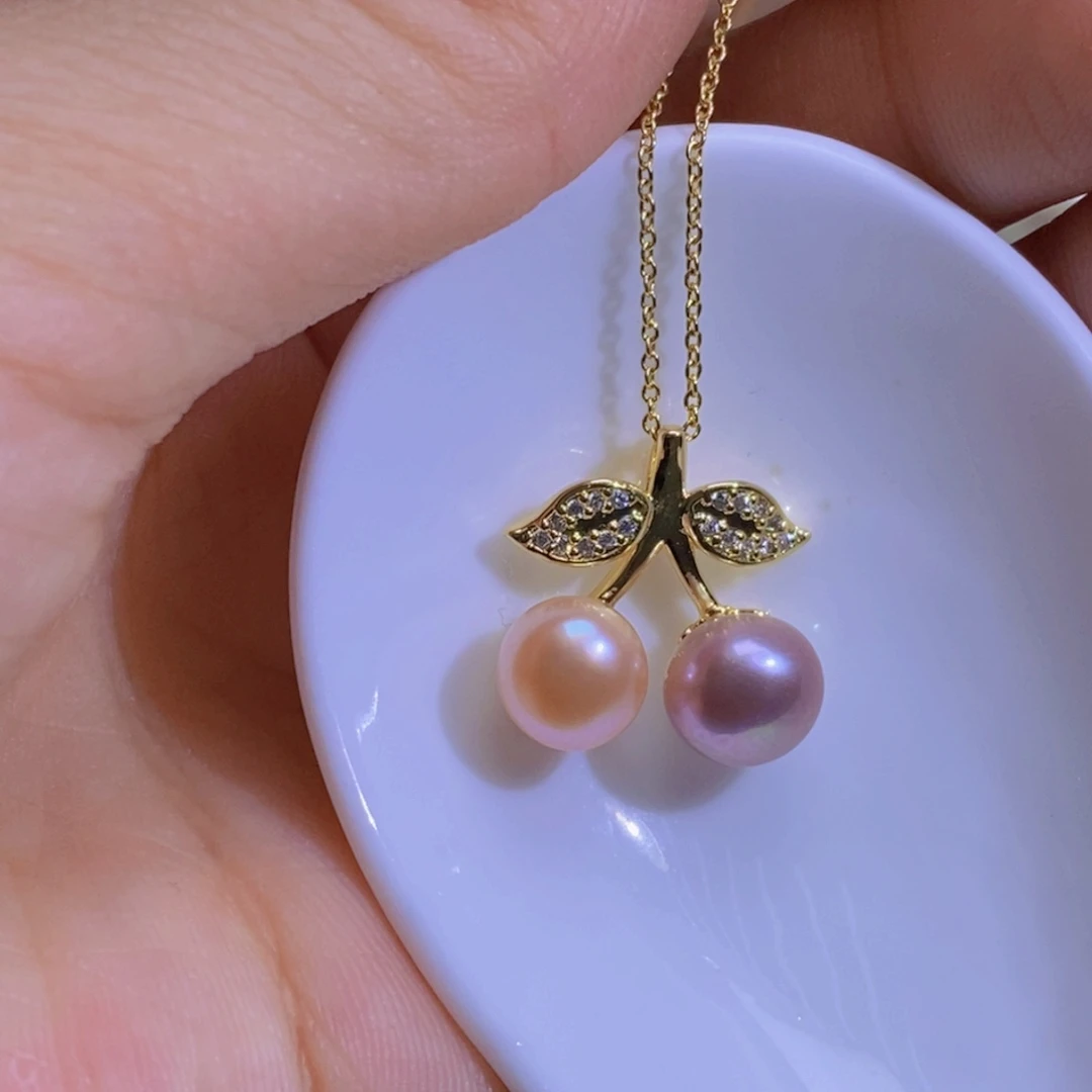 银S925镶嵌淡水珍珠微瑕