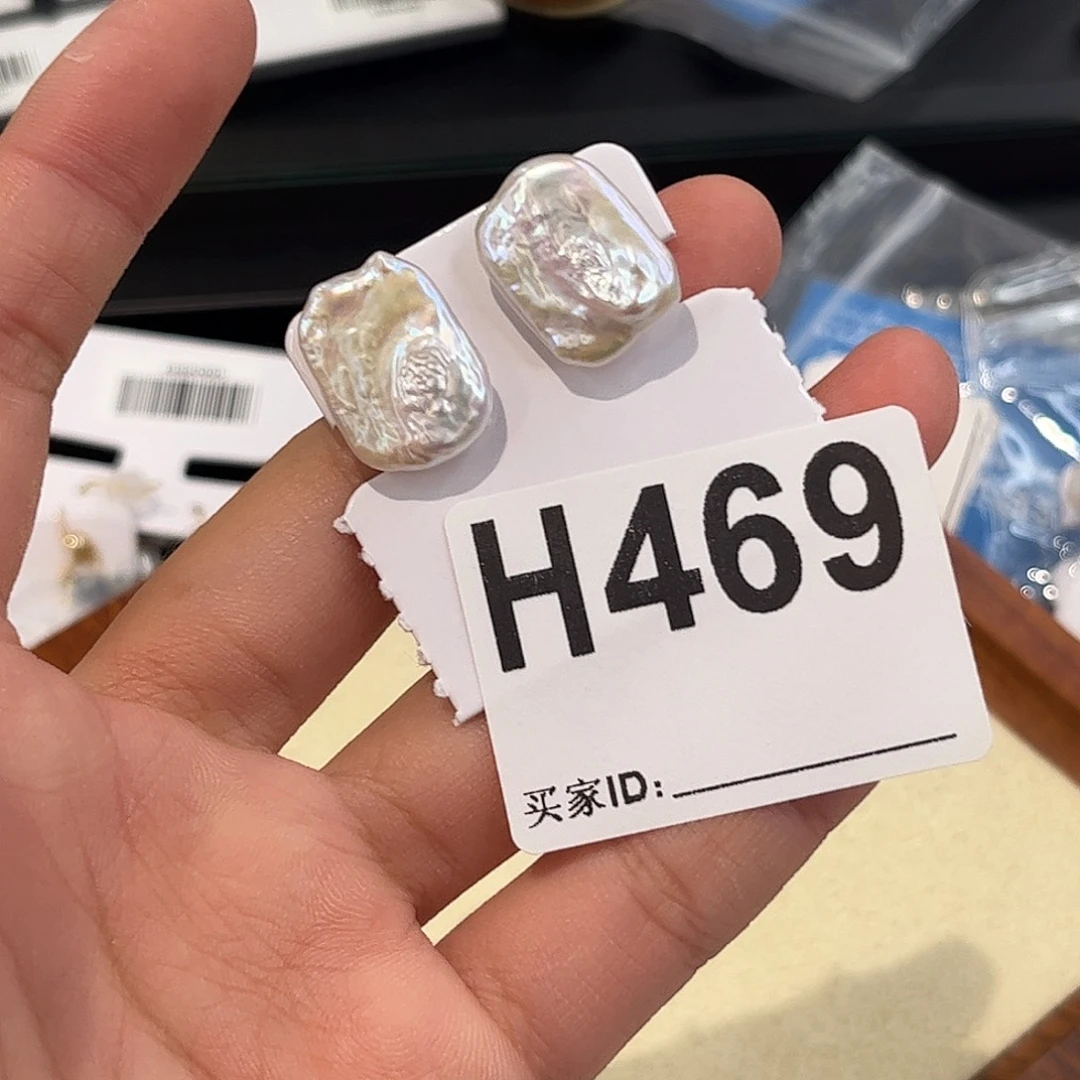 银S925镶嵌耳饰淡水珍珠
