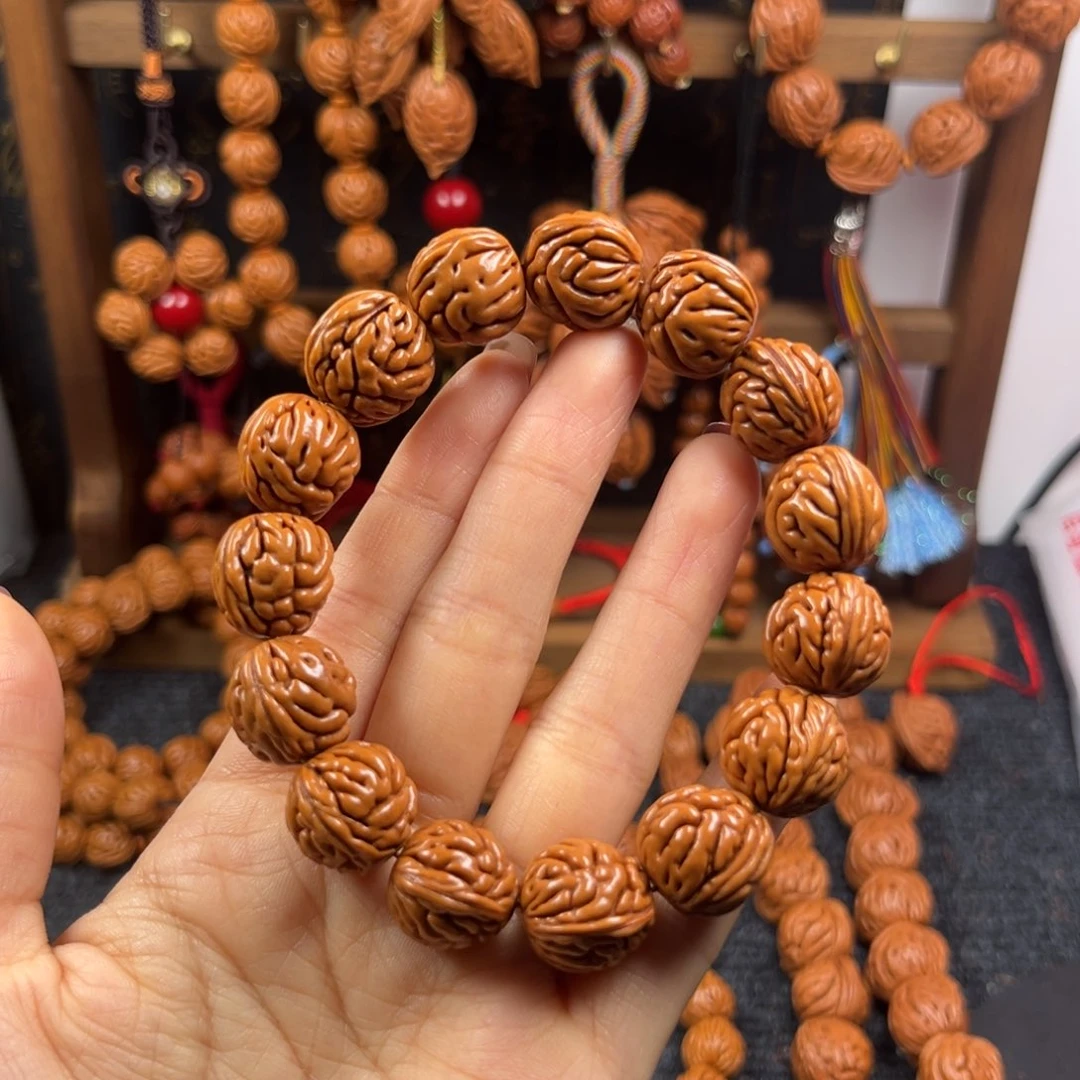 吊坠桃核桃枭手串L2