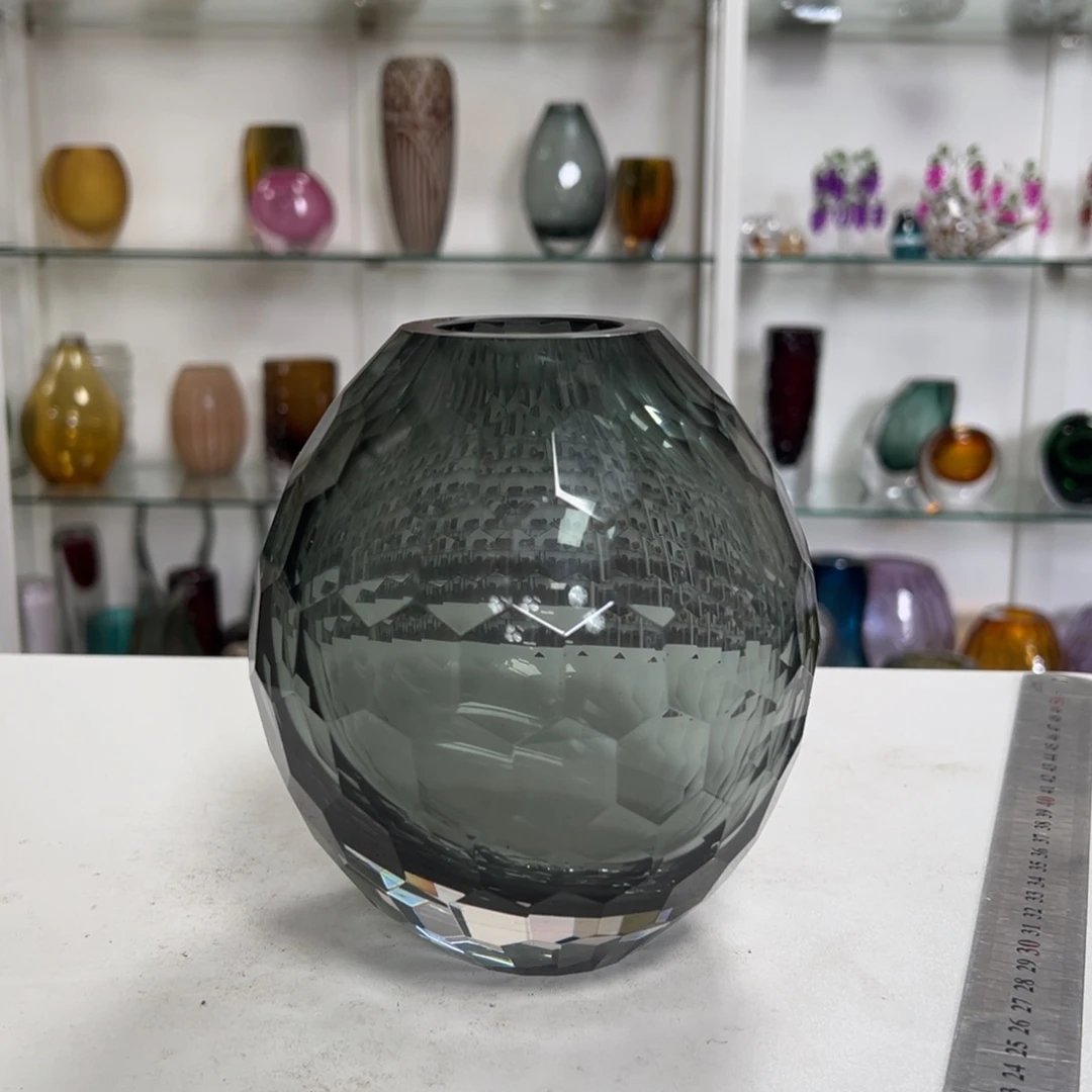幻彩琉璃花瓶纯手工制品16高度