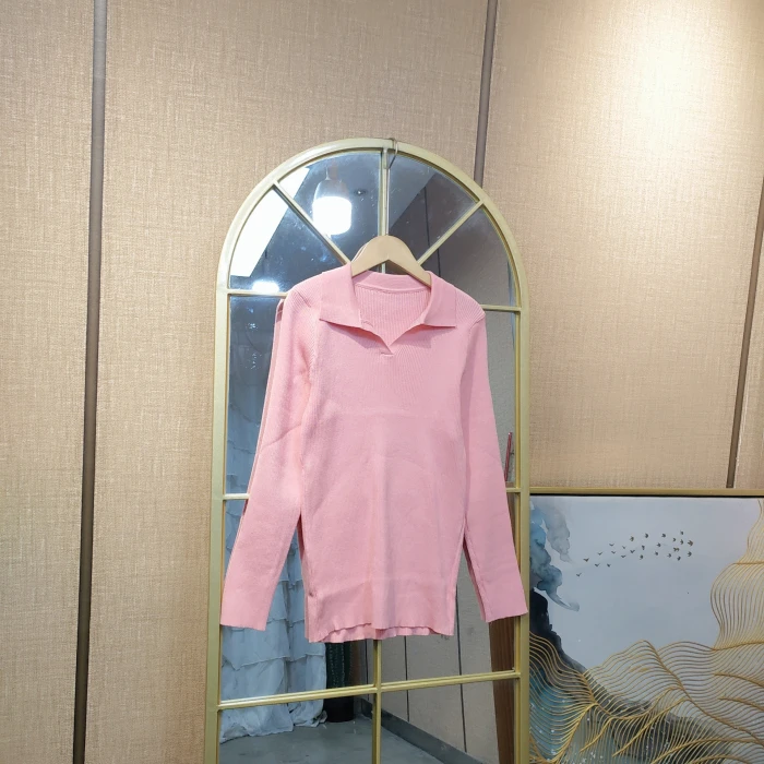 AF438孕妇粉色针织衫90-130