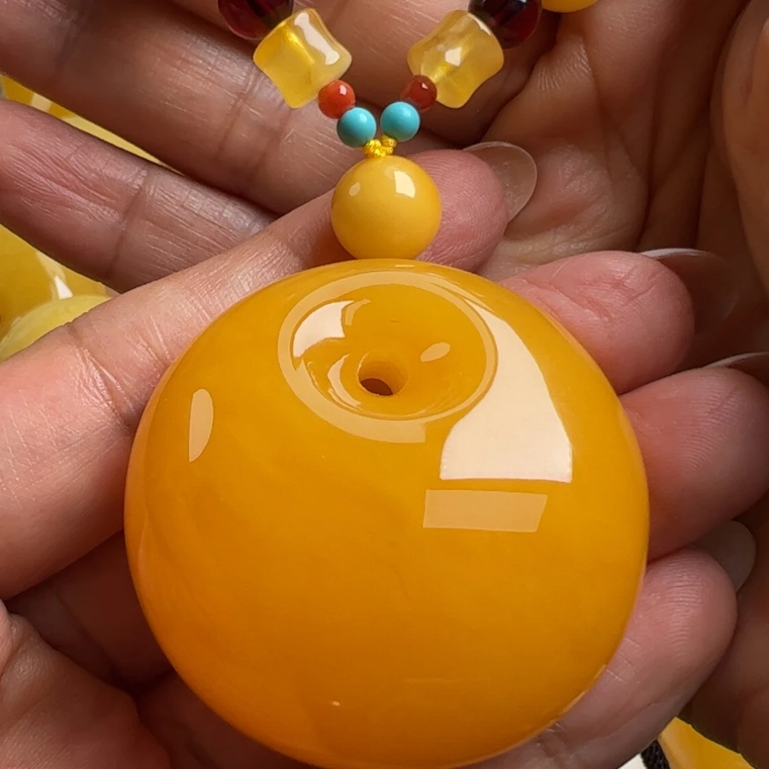 蜜蜡未镶嵌毛衣链