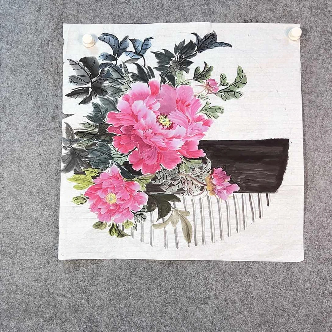 国画387 山水黔城市桥东区南