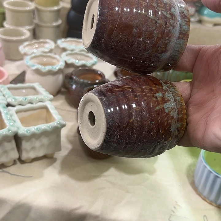 微瑕陶瓷花盆满9.9发