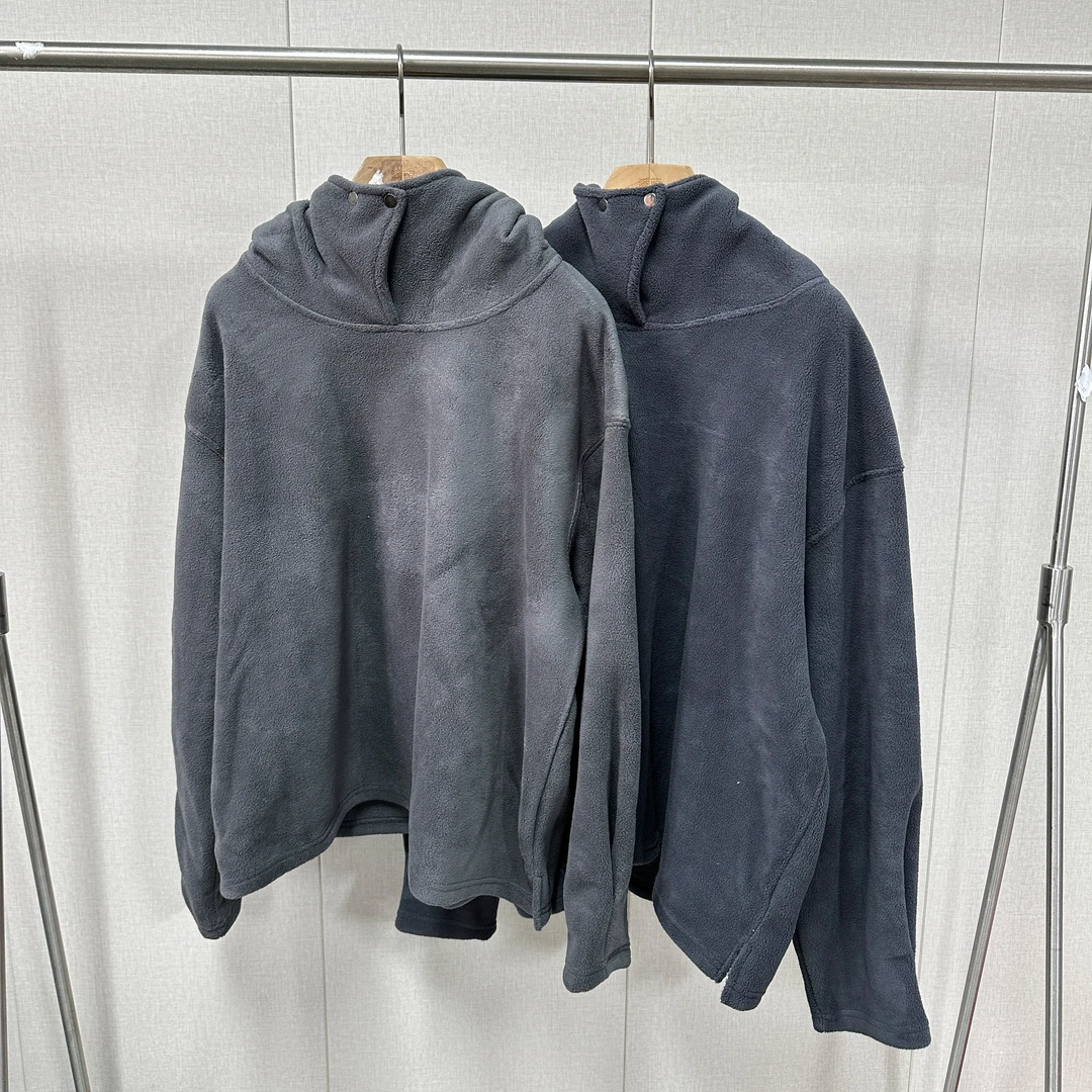 ZR182 秋冬连帽红款保暖百搭摇粒卫衣