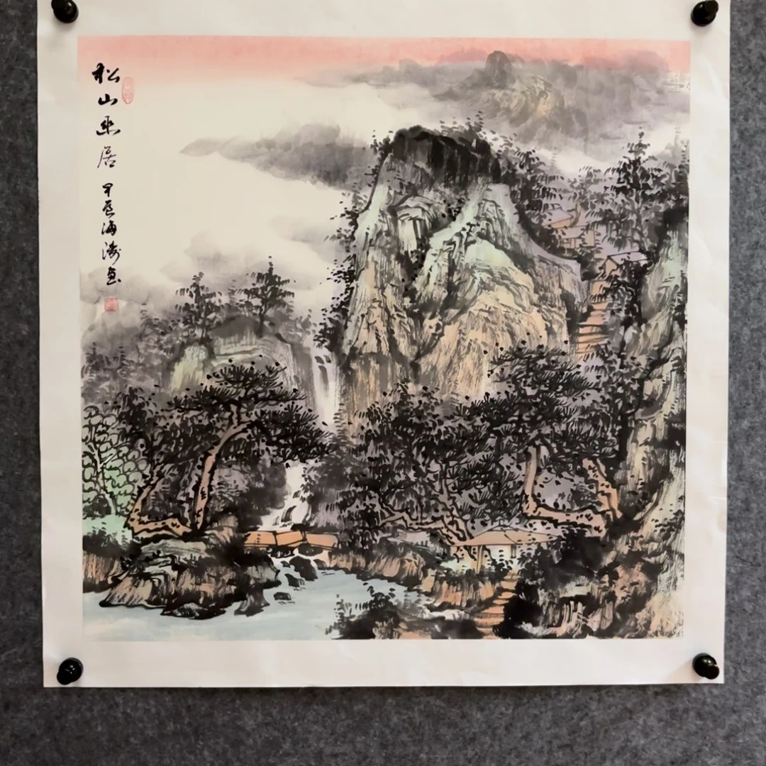 国画国画作品李海涛山水花鸟精品